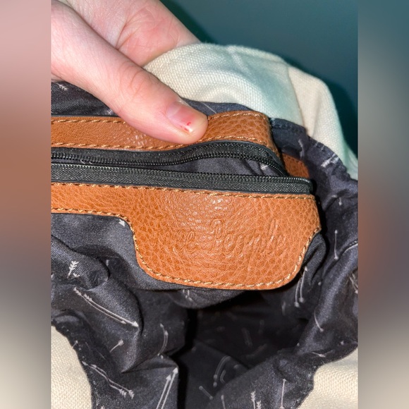 Free People Canvas Vegan Leather Tote Bag - Picture 5 of 6